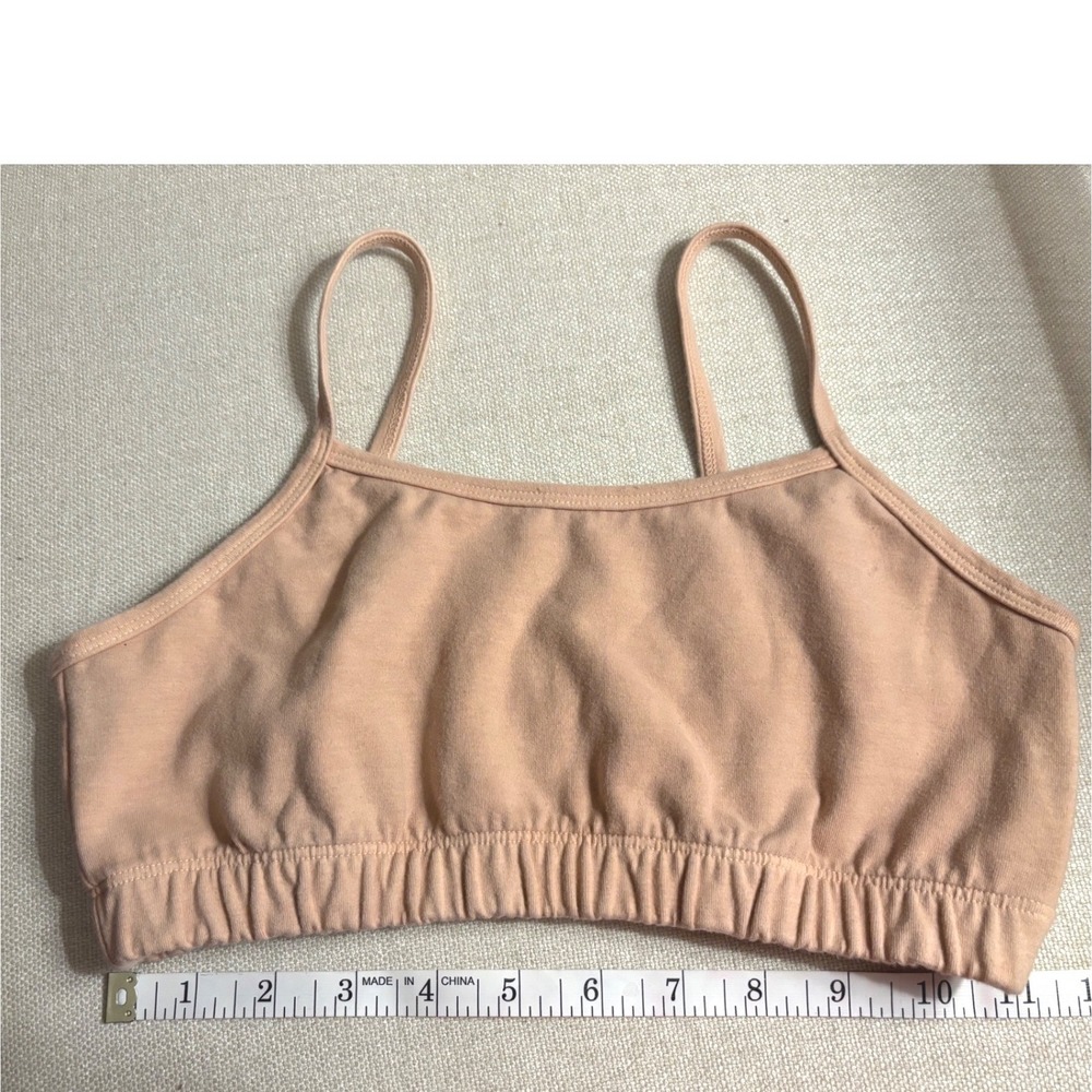 NEW Groceries Apparel Bralette Womens Medium pink Organic Cotton Spandex